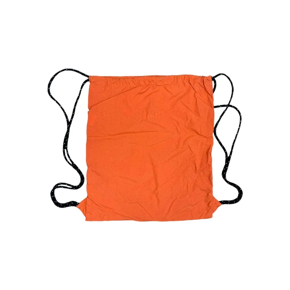 Bape Drawstring Cinch Bag Mens OS Orange Good 00s WGM Nylon Graphic